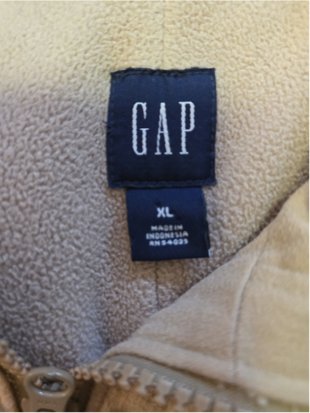 Thick GAP beige coat jacket super warm size XL - Picture 3 of 3